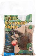 🏞️ exo terra riverbed sand: 10-pound bag, natural brown texture for aquariums and terrariums логотип