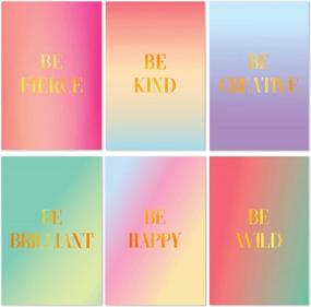 img 4 attached to Send Love And Encouragement With Cavepop'S Inspirational Greeting Cards Stationary Set - 36 Pack Of Thoughtful Designs