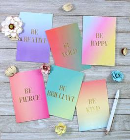 img 1 attached to Send Love And Encouragement With Cavepop'S Inspirational Greeting Cards Stationary Set - 36 Pack Of Thoughtful Designs