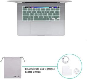 img 1 attached to Комплект защитного чехла MOSISO для MacBook Pro 16 дюймов — жесткий чехол, чехол для клавиатуры, защитная пленка для экрана и сумка для хранения