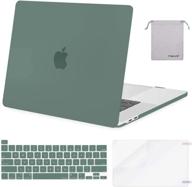 комплект защитного чехла mosiso для macbook pro 16 дюймов — жесткий чехол, чехол для клавиатуры, защитная пленка для экрана и сумка для хранения логотип