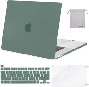 img 4 attached to Комплект защитного чехла MOSISO для MacBook Pro 16 дюймов — жесткий чехол, чехол для клавиатуры, защитная пленка для экрана и сумка для хранения