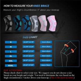 img 3 attached to NEENCA Professional Knee Brace, Compression Knee Sleeve With Patella Gel Pad & Side Stabilizers, Knee Support Bandage For Pain Relief, Medical Knee Pad For Running, Workout, Arthritis, Joint Recovery