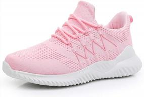 img 4 attached to Women'S Lightweight Non-Slip Athletic Sneakers For Gym Running Work Casual - AKK Comfort Tennis Shoes