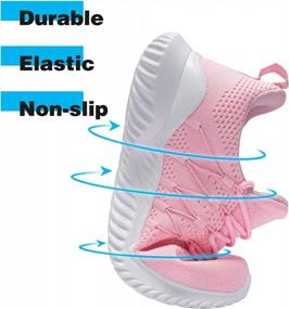 img 1 attached to Женские легкие нескользящие спортивные кроссовки для бега в тренажерном зале, повседневной работы - AKK Comfort Tennis Shoes