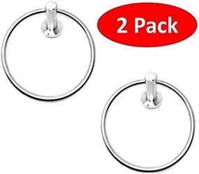 img 2 attached to TEJATAN - Set Of 2 - Towel Ring (Can Also Be Known As - Round Towel Holder, Round Bathroom Towel Holder, Bathroom Hardware Accessory Towel Ring) (Round Base)
