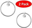 tejatan - set of 2 - towel ring (can also be known as - round towel holder, round bathroom towel holder, bathroom hardware accessory towel ring) (round base) logo
