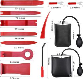 img 3 attached to 🔧 Harmkrola 20Pcs Professional Car Tool Kit: Air Wedge, Long Reach Tools, and No Scratch Plastic Pry Tool Kit with Auto Trim Removal Tool Bag for Cars & Trucks