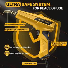 img 3 attached to SEEKONE 100W Plastic Welder Kit: Hot Stapler Gun For Bumper, Kayak & Plastic Product Repairs