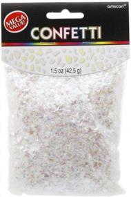 img 1 attached to 🎉 Amscan Shimmering Sparkle Iridescent Confetti Party Supplies - Pack of 1