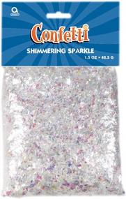 img 2 attached to 🎉 Amscan Shimmering Sparkle Iridescent Confetti Party Supplies - Pack of 1