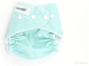 img 4 attached to 🔵 Trendy Teal One Size Reusable Swim Diaper by Cheeky Cloth