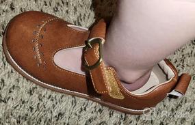 img 5 attached to 💃 Girls' School Uniform Shoes: THEE BRON T-Strap Toddler/Little Girls' Footwear