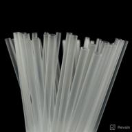 250 pcs 10 inch plastic drinking straw - premium quality (10 inch x 0.28 inch) logo