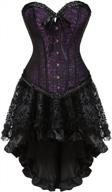 women's gothic burlesque steampunk corset skirt renaissance dress costume logo