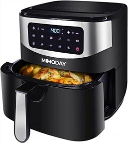 img 4 attached to Healthy And Convenient Rapid Frying With MIMODAY Air Fryer - 8 Quart, 10 Presets, NonStick Basket And LED Touchscreen