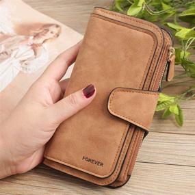 img 1 attached to Ladies Wallet Leather Clutch Credit Women's Handbags & Wallets : Wallets