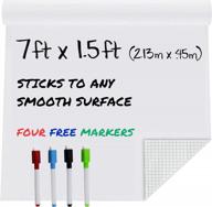 7ft whiteboard wallpaper - stick on peel adhesive for classroom, office & home | mmfb arts & crafts logo