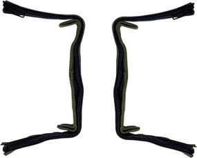 img 1 attached to 🚪 Jeep Wrangler Door Strap: Door Check Strap & Wire Harness Protection Olive (2Pack)