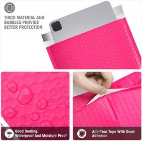 img 2 attached to Metronic 8.5 X 12 Inch Bubble Mailers 25 Pack, Pink Padded Envelopes, Self-Seal Waterproof Shipping Bags, Bubble Mailer, Bubble Envelopes For Shipping, Mailing, Packaging For Business, Bulk #2