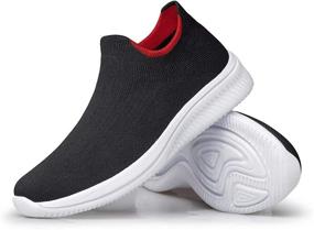 img 4 attached to Effortless Comfort: Lightweight, Breathable 👟 Women's Athletic Sneakers for Walking with Style