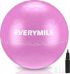 thick and anti-burst exercise ball with quick pump included for balance, workout, core training, and stability - suitable for gym, office, and indoor use - everymile yoga ball (55-75cm) logo