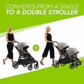 img 3 attached to City Select LUX Baby Stroller By Baby Jogger - 20 Versatile Riding Options, Converts From Single To Double Stroller, Convenient Folding Design, Port Color