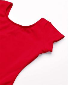 img 1 attached to 👗 Capezio Short Sleeve Leotard for Girls: Girls' Clothing Ideal for Jumpsuits & Rompers