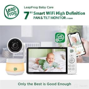 img 3 attached to LeapFrog LF930HD: Advanced 1080p WiFi Baby Monitor with Remote Access, Pan&Tilt, Zoom, HD Display, Color Night Light, Two-Way Intercom, Smart Sensors+