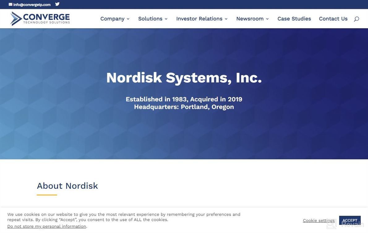 img 1 attached to Nordisk Systems Inc. review by Chris Spoja