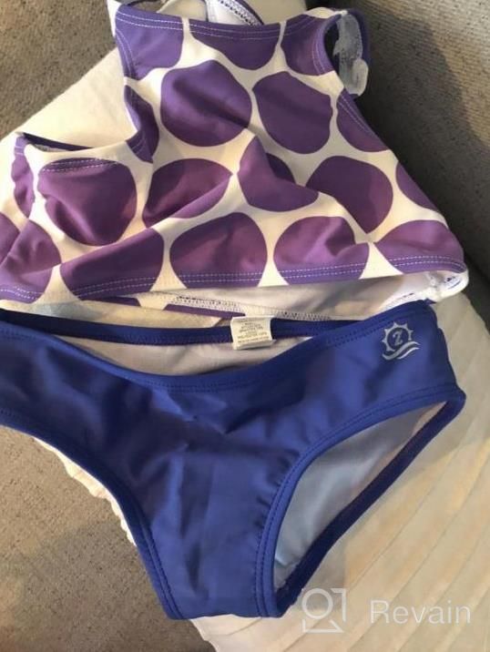img 1 attached to UV Protected Halter Swimwear For Little Girls: SwimZip'S 2 Piece Set With UPF 50+ (In Various Colors) review by Yolanda Johnson