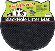 🐾 revolutionary blackhole cat litter mat - headshape design, 23" x 21 logo