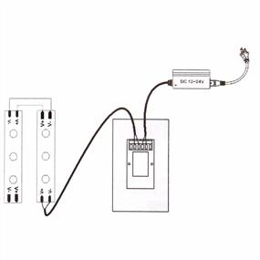 img 2 attached to Control Your Lighting With Ease: Wall-Mounted Glass Touch Panel Dimmer Switch For LED Strip Lights (Black)