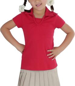 img 2 attached to ToBeInStyle Girls Uniform Shirt Button Girls' Clothing : Tops, Tees & Blouses