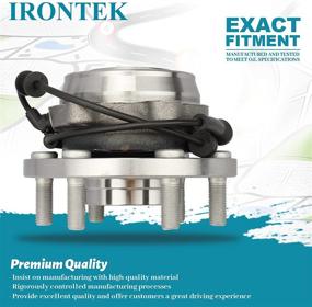 img 1 attached to 🔧 IronTek 515065x2 Front Wheel Bearing and Hub Assembly w/ABS for Nissan Frontier/Xterra/Pathfinder & Suzuki Equator - Compatible with 2005-2015 Models (6 Lugs, 4WD, 4X4)