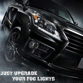 img 3 attached to LED Fog Lights With DRL For Toyota And Lexus Vehicles - Compatible With Camry, Highlander, Corolla, Prius, GS, IS, LX, RX, ES, CT - Passenger And Driver Side LED Fog Lamps By AUDEXEN