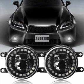 img 4 attached to LED Fog Lights With DRL For Toyota And Lexus Vehicles - Compatible With Camry, Highlander, Corolla, Prius, GS, IS, LX, RX, ES, CT - Passenger And Driver Side LED Fog Lamps By AUDEXEN