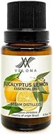 эфирное масло лимона евкалипта терапевтического сорта от velona - 0,5 унций неразбавленных для отражетеля ароматерапии логотип