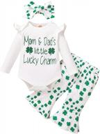 shalofer baby st patricks day outfit girl my first st patrick's day bodysuit logo