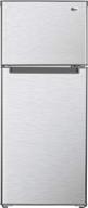 impecca 4.5 cu. ft. 2 door refrigerator with top mount freezer in stainless look logo