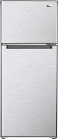 img 4 attached to Impecca 4.5 Cu. Ft. 2 Door Refrigerator With Top Mount Freezer In Stainless Look