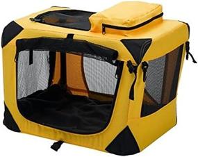 img 4 attached to 🐾 Compact & Portable Soft Sided Pet Crate - Extra Small Size | Home 'N Go | Harvest Gold