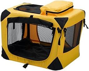 img 3 attached to 🐾 Compact & Portable Soft Sided Pet Crate - Extra Small Size | Home 'N Go | Harvest Gold