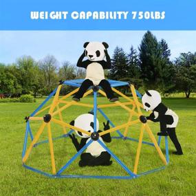 img 1 attached to Zupapa Dome Climber, 6FT Jungle Gym, Outdoor & Indoor Climbing Dome With 750LBS Weight Capability, Suitable For 1-6 Kids Climbing Frame