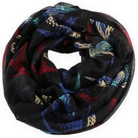 img 2 attached to Women Lightweight Infinity Scarf Loop Women's Accessories in Scarves & Wraps