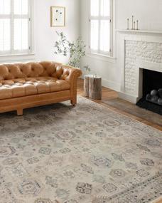img 4 attached to Loloi II Hathaway Collection HTH-04 Beige / Multi, Traditional Area Rug, 7'-6" X 9'-6