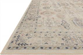 img 1 attached to Loloi II Hathaway Collection HTH-04 Beige / Multi, Traditional Area Rug, 7'-6" X 9'-6