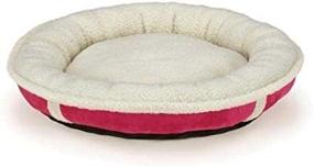 img 3 attached to Cozy Slumber Pet Sherpa Donut Pet Bed: Ultimate Comfort for Your Furry Friend