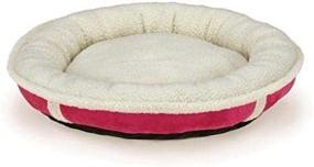 img 4 attached to Cozy Slumber Pet Sherpa Donut Pet Bed: Ultimate Comfort for Your Furry Friend