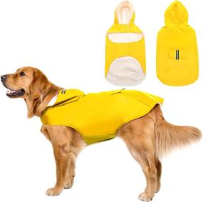 img 4 attached to SUNFURA Raincoat Reflective Breathable Lightweight Dogs